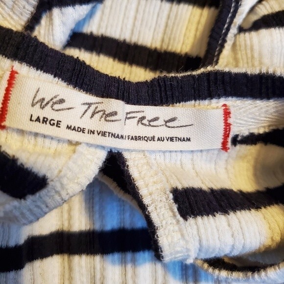 Womens We the Free striped tank top large - Picture 4 of 7